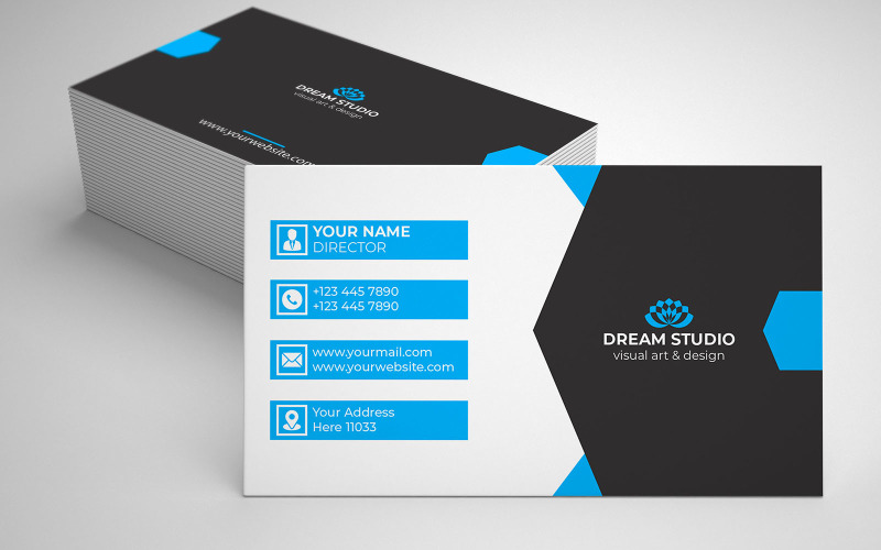 Creative and Minimal Corporate Business card Creative Corporate Identity