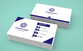 Clean and modern business card template design New