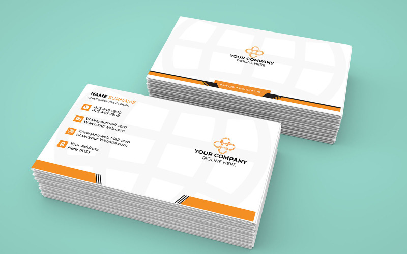 Clean and Professional Business Card Design New Corporate Identity