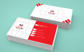 Creative and modern abstract business card template