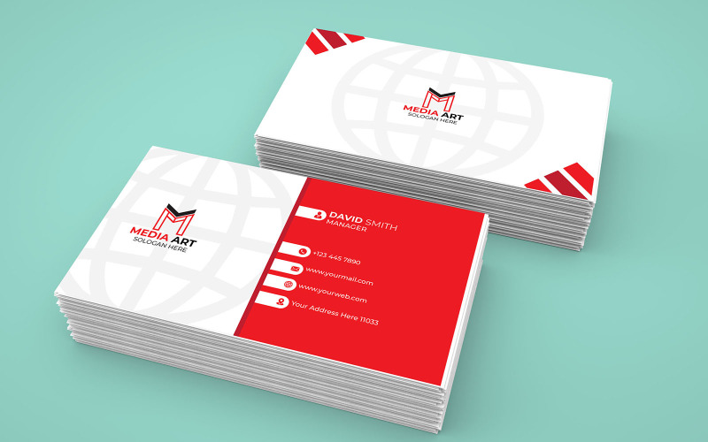 Creative and modern abstract business card template Corporate Identity