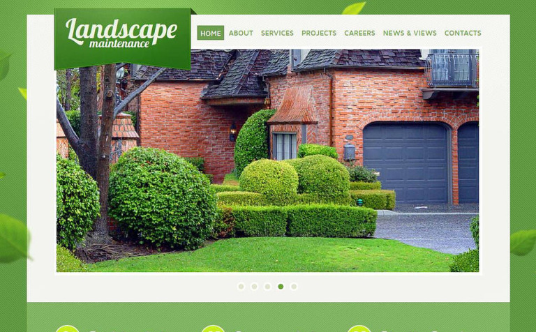 Landscape Design Premium Moto CMS HTML Template Big Screenshot Landscape Design Moto CMS HTML Template New Screenshots BIG
