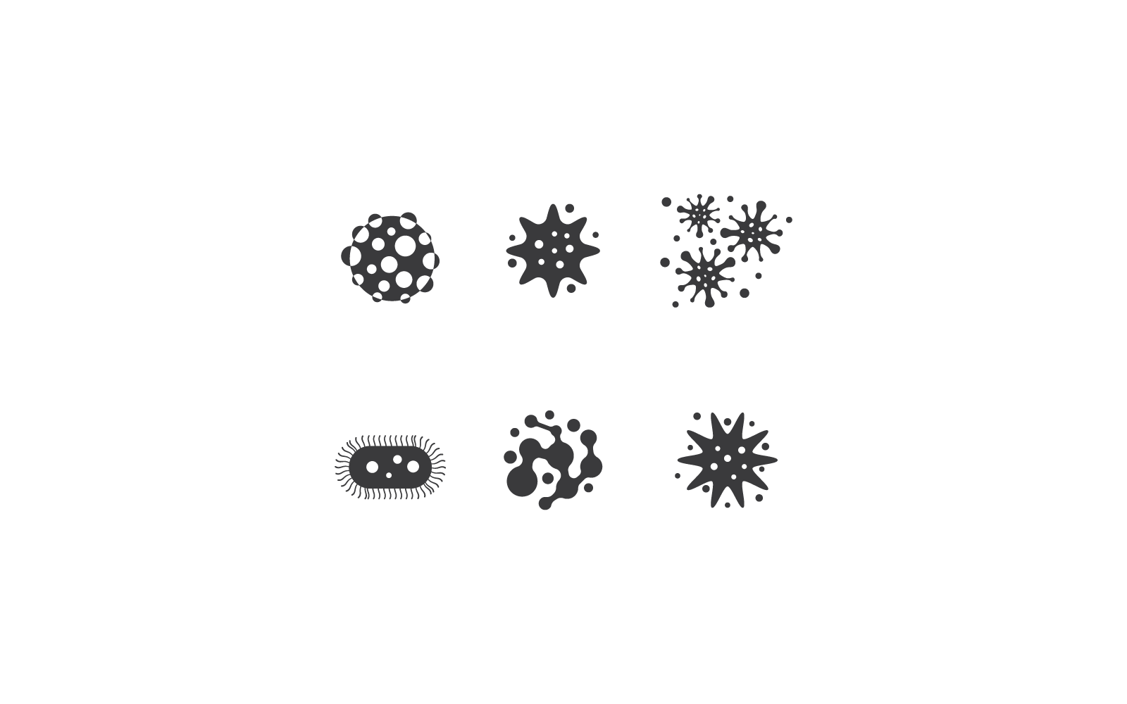 Bacterial Probiotic illustration icon design template