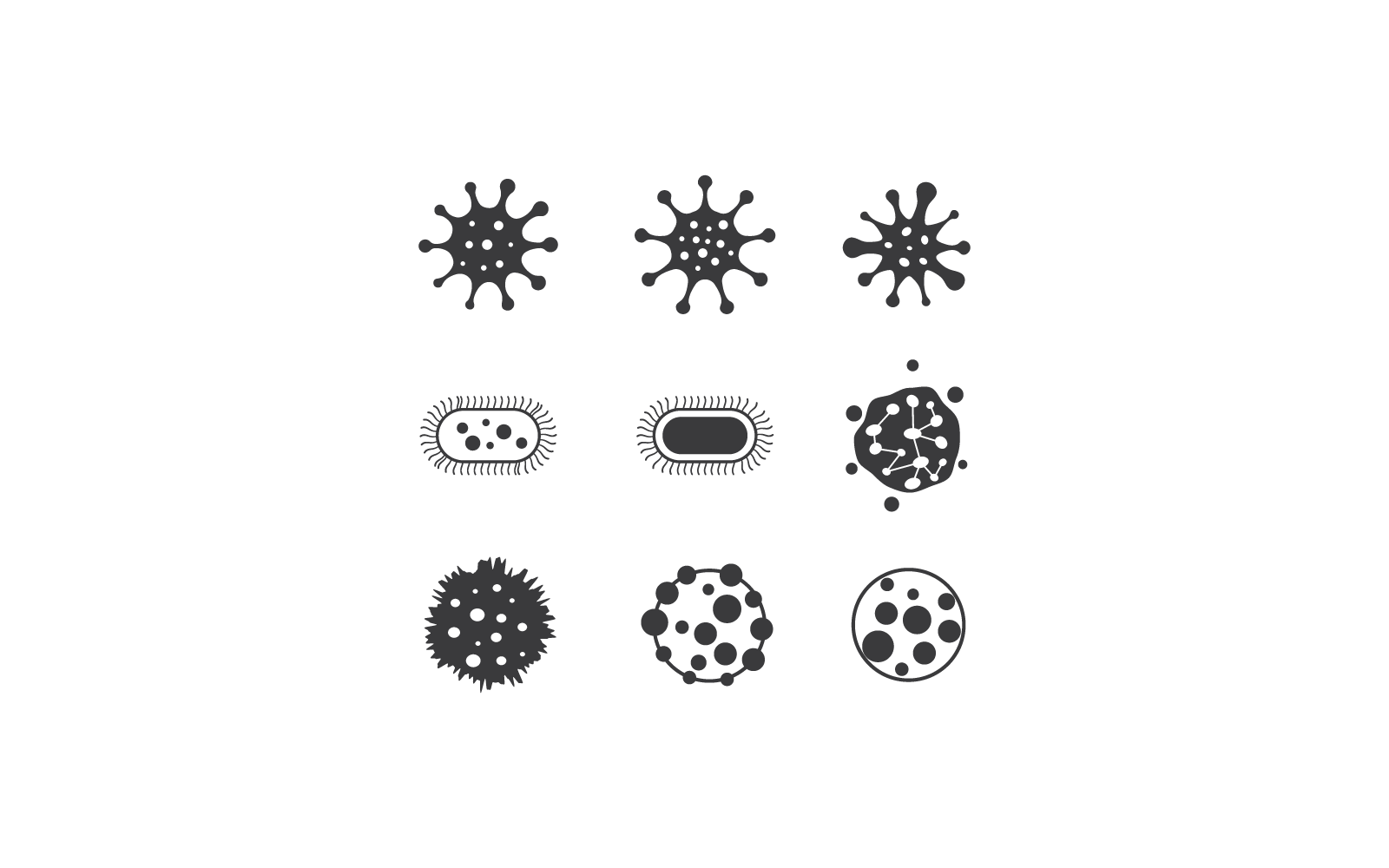 Bacteriële probiotische illustratie vector pictogram