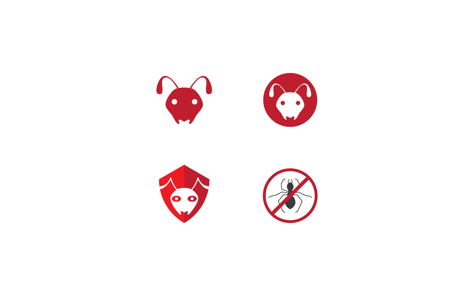 Ant Logo icon vector illustration design template