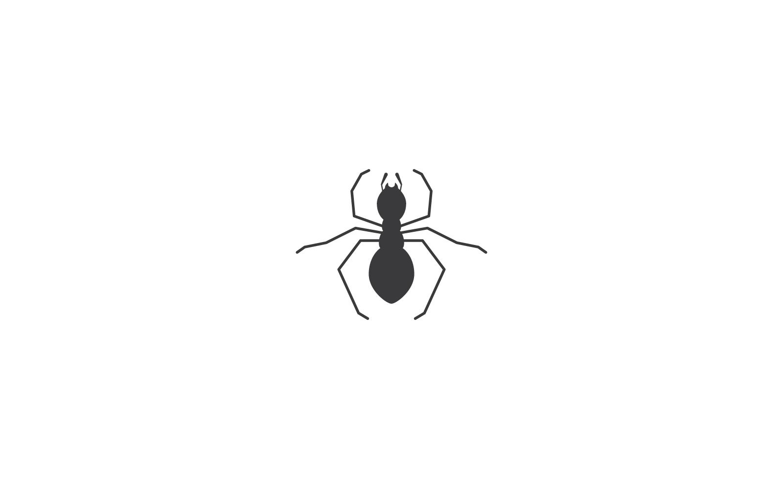 Ant Logo plantilla vector icono diseño plano