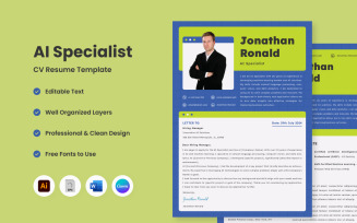 Creative CV Resume AI Specialist V3