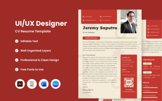 Creative CV Resume UI UX Designer V2