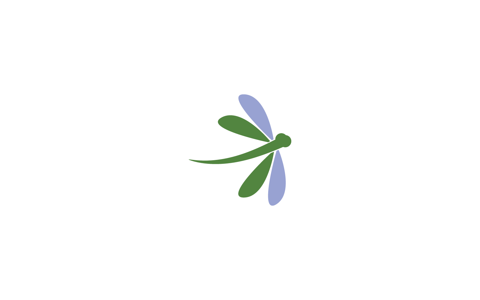 Dragonfly illustration logo vector template