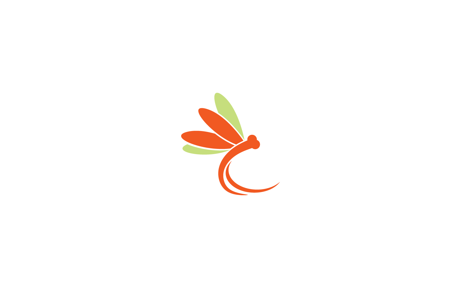 Dragonfly logo vector design template