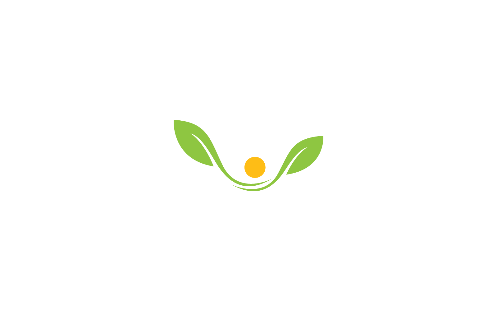 Green leaf logo illustration nature vector icon