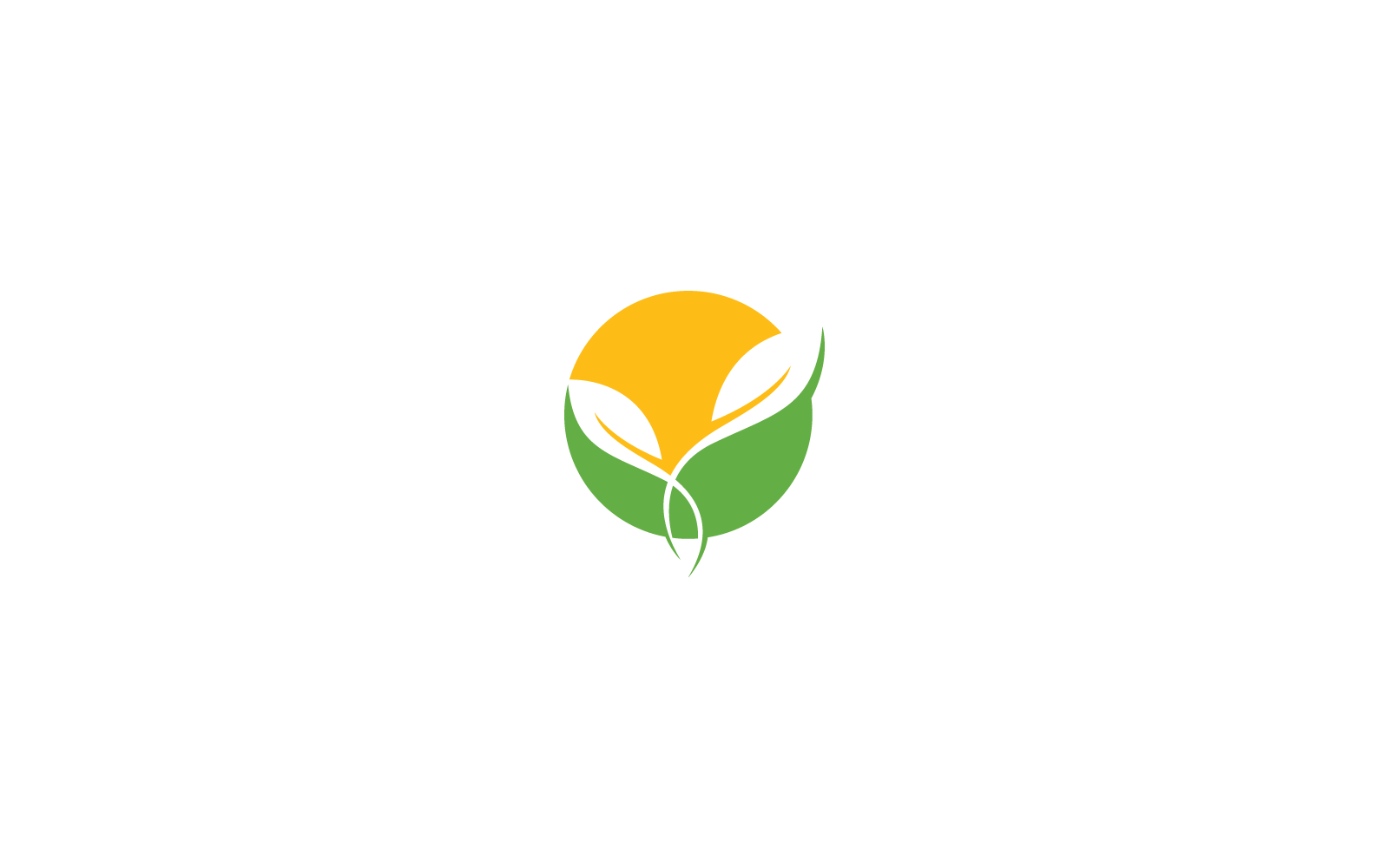 Green leaf logo nature element vector