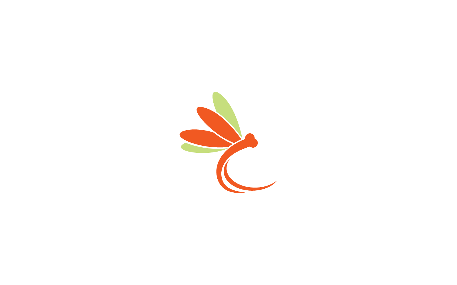 Libellen-Logo, Vektor-Design-Vorlage