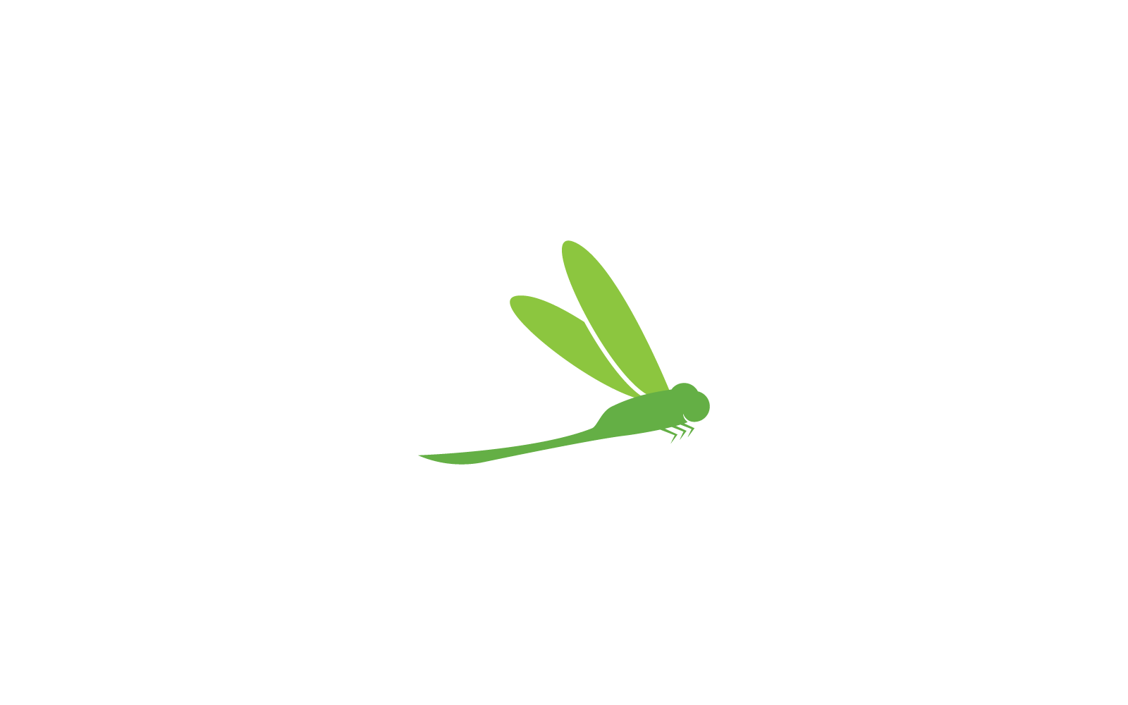 Szablon projektu ikona logo wektor ważki