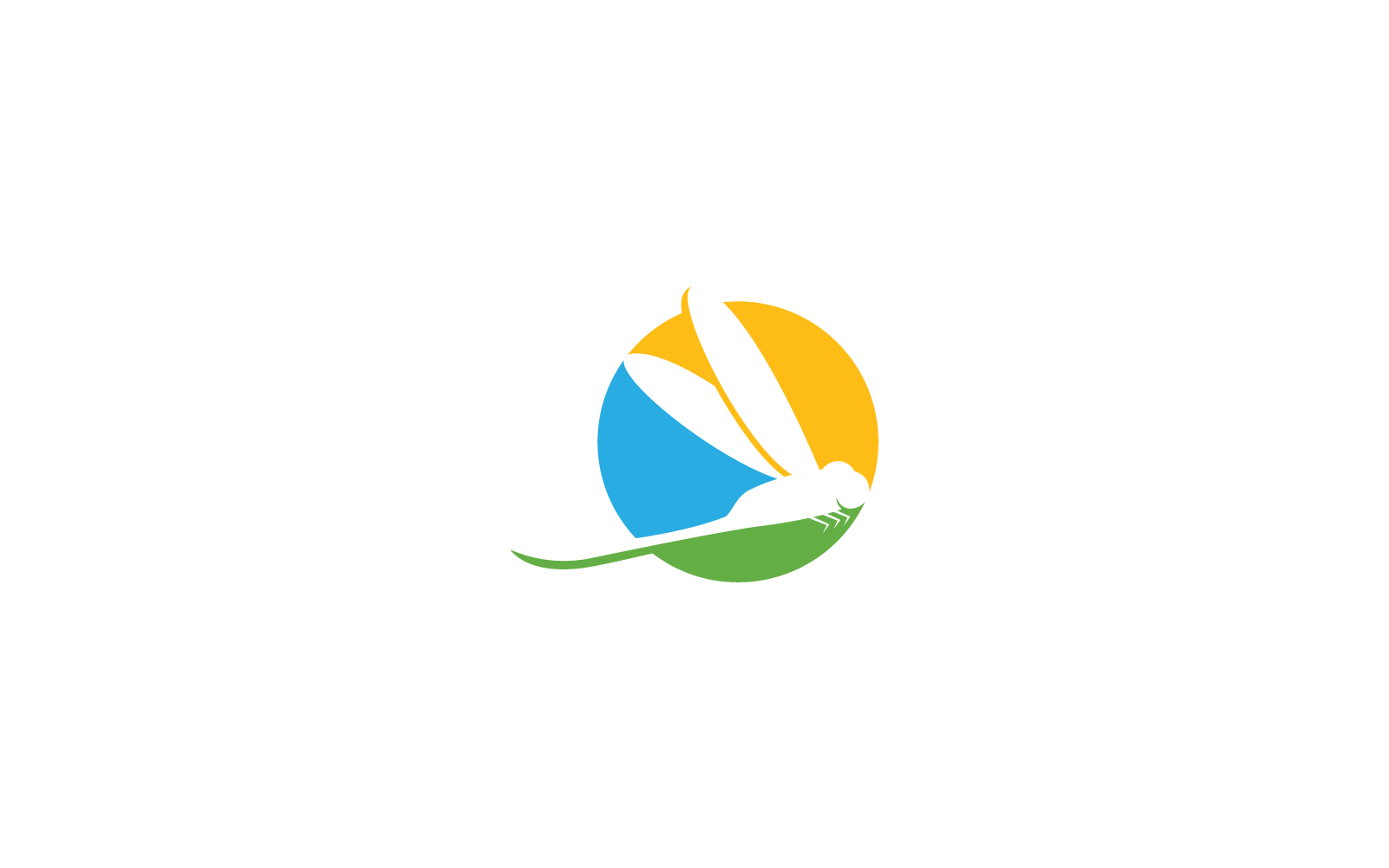 Szablon wektora projektu logo ważki