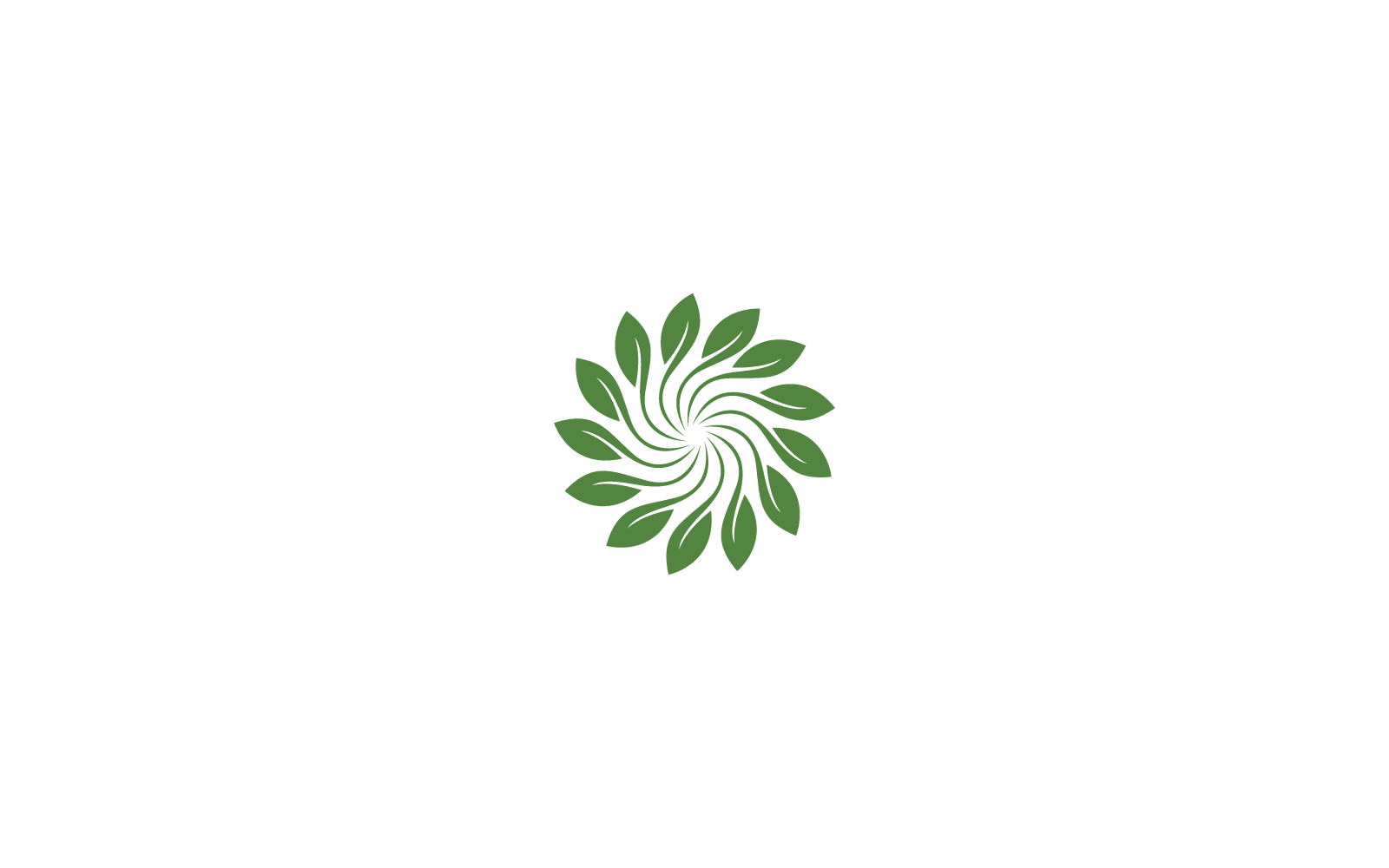 Zielony liść logo ekologia ilustracja element wektora