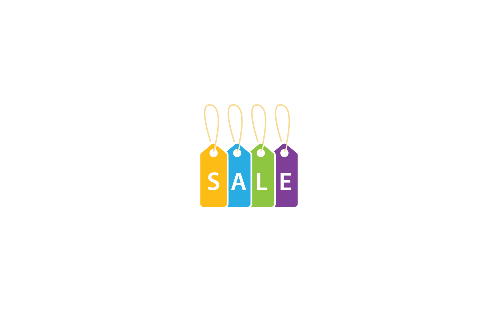 Sale label icon vector flat design template