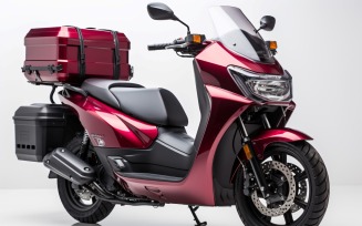 Dark Red Color Delivery bike Scooter 75