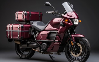 Dark Red Color Delivery bike Scooter 78