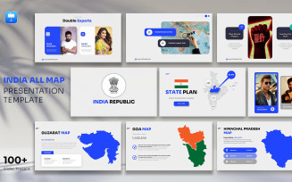 India Republic State Map Keynote Presentation Template