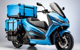 Light Blue Color Delivery bike Scooter 84