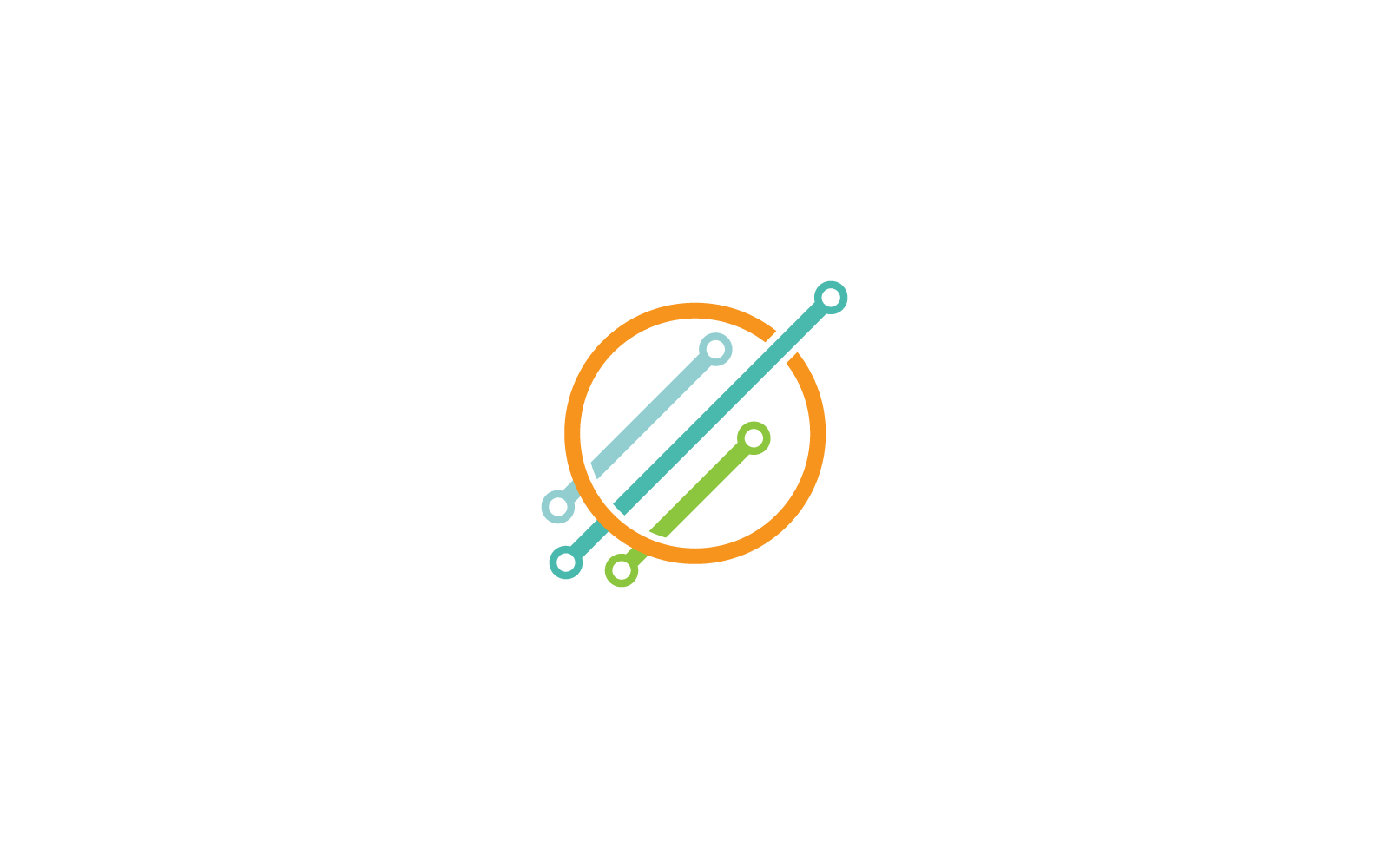 Circuit technologie pictogram logo vector ontwerp