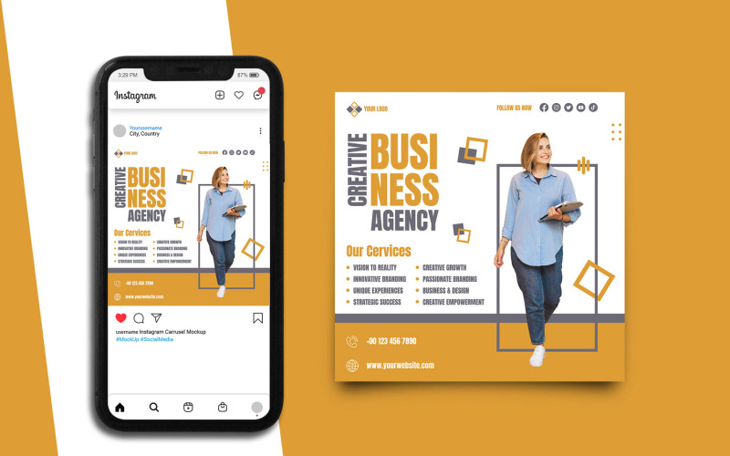 Creative Business Instagram Template 3 Social Media
