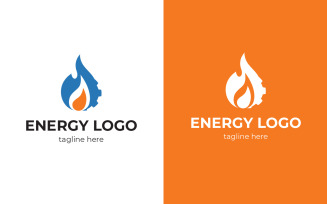 Energy service Logo design template