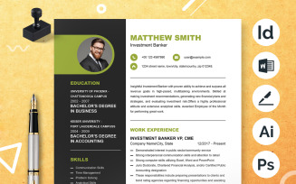 Executive Resume Template Layout