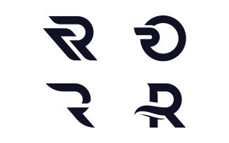 Letter R logo design Logo template, Creative R logo vector symbol V14