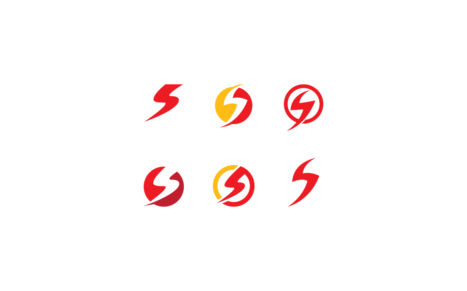 Lightning Logo icon illustration design vector