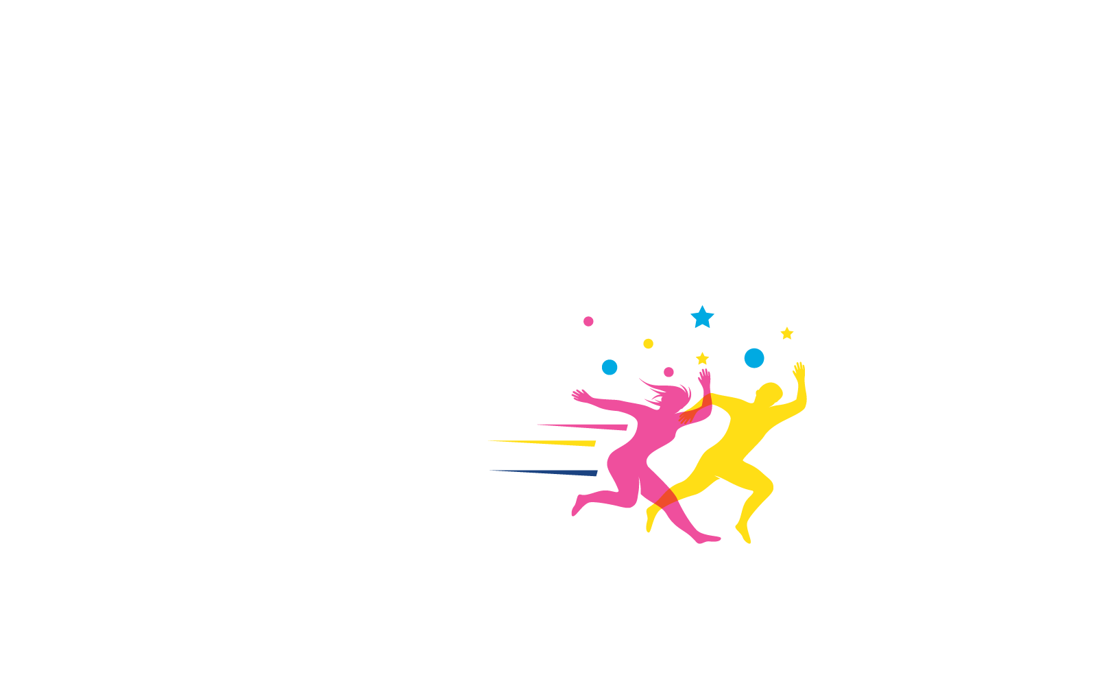 Logo-Illustration für laufende Personen, Vektorvorlage