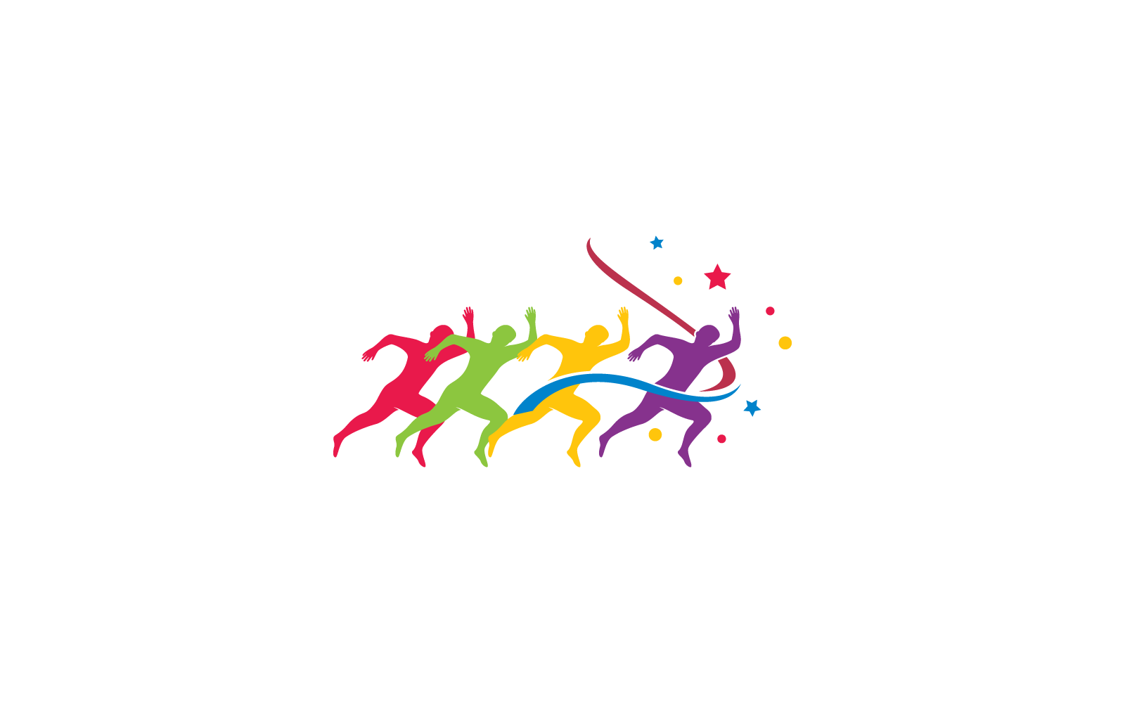 Lopende mensen silhouet illustratie vector