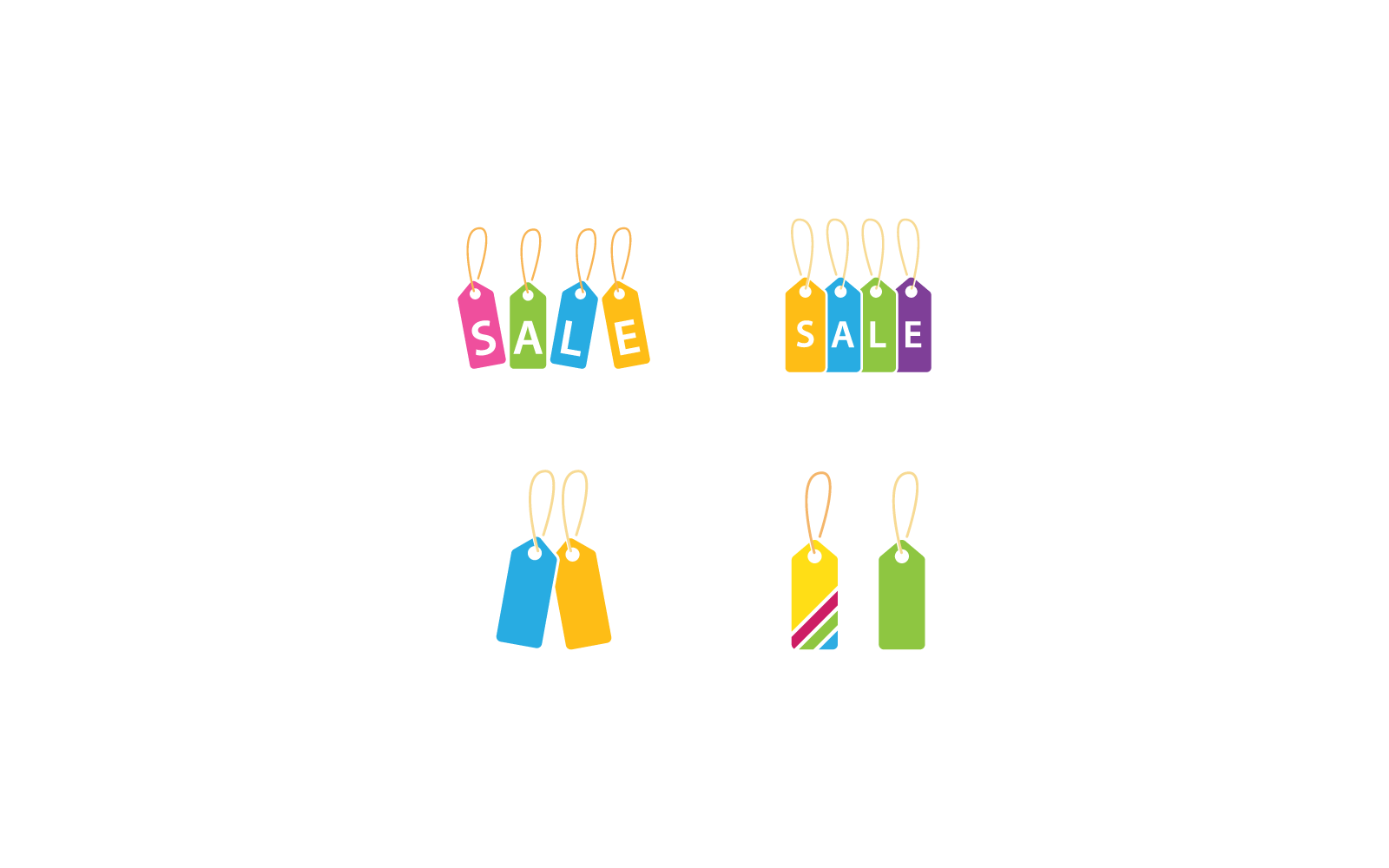 Sale illustration label icon vector flat design