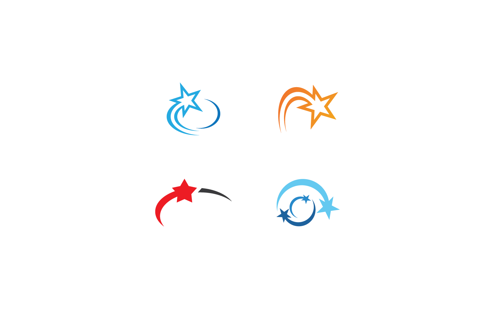 Star Logo icon vector illustration design Logo Template