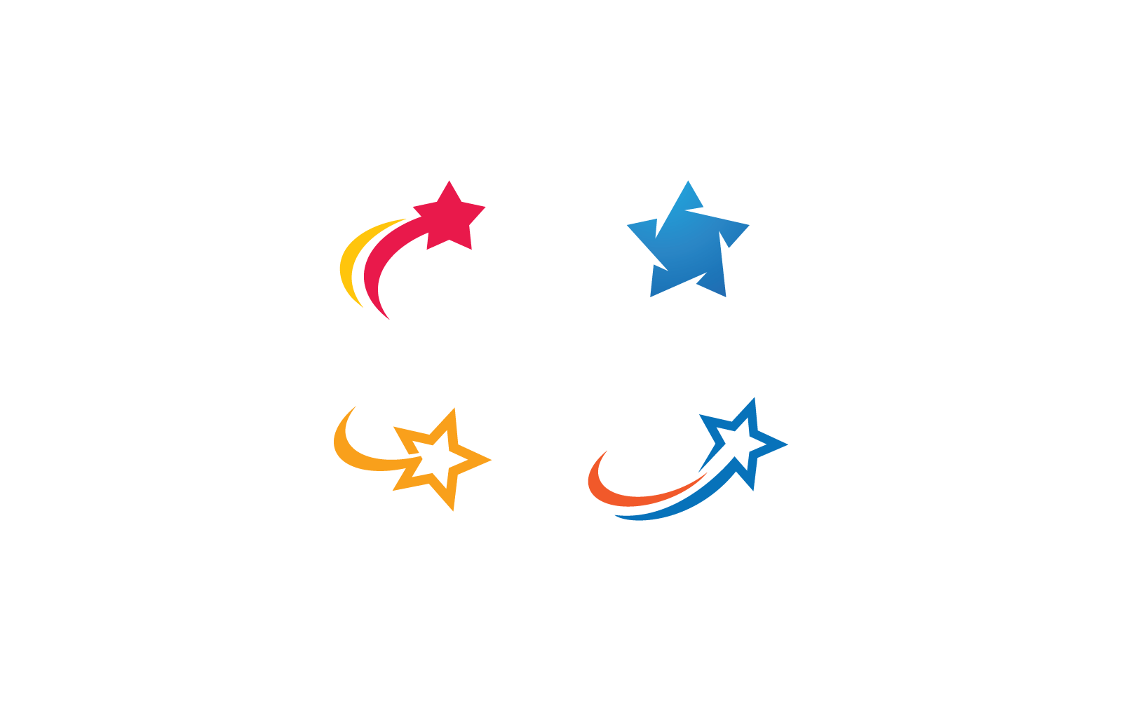 Star vector icon illustration logo flat design template Logo Template