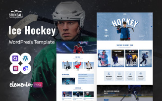 Stickball - Ice Hockey Clubs Multipurpose WordPress Elementor Theme