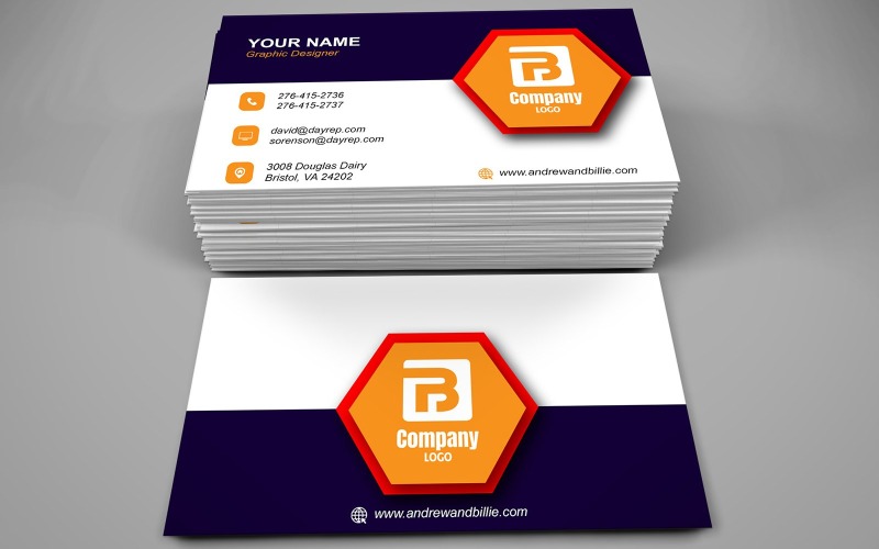 Visiting Card Template with Customizable Designs - 336 Corporate Identity