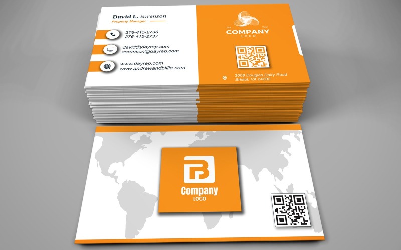 Visiting Card Template with Customizable Designs - 337 Corporate Identity