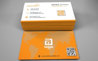 Visiting Card Template with Customizable Designs - 341