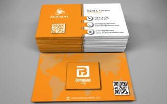 Visiting Card Template with Customizable Designs - 345