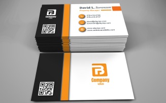 Visiting Card Template with Customizable Designs - 347