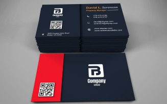 Visiting Card Template with Customizable Designs - 348