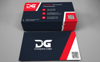 Visiting Card Template with Customizable Designs - 349