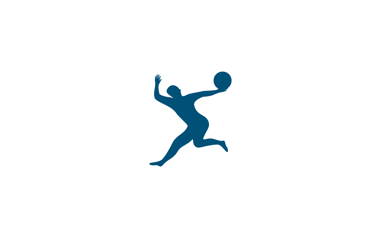 Joueur de basket-ball saute vecteur de logo