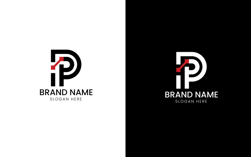 Letter P technology logo-08-257 Logo Template