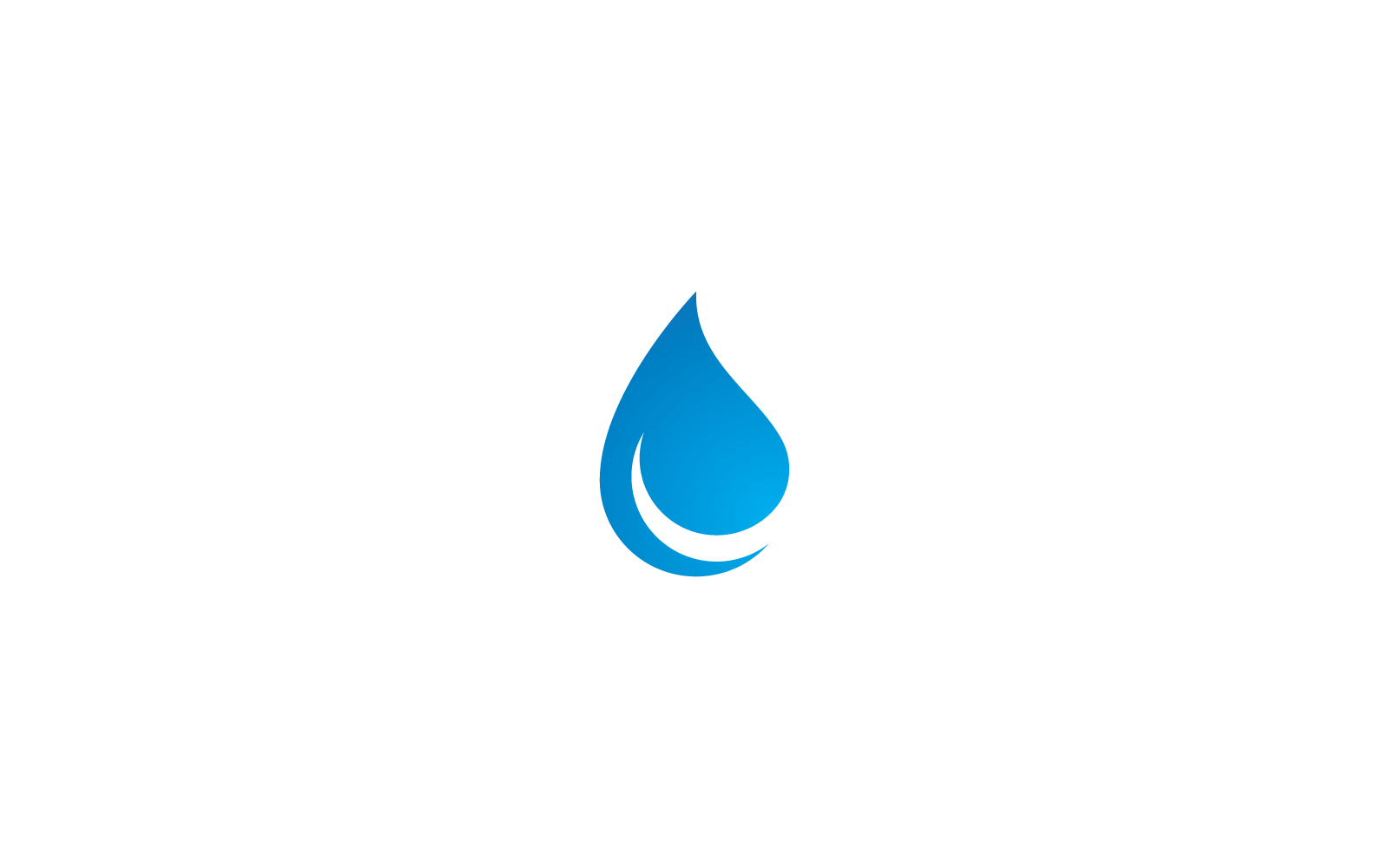Wassertropfen-Design-Logo-Vorlage, Vektorillustration