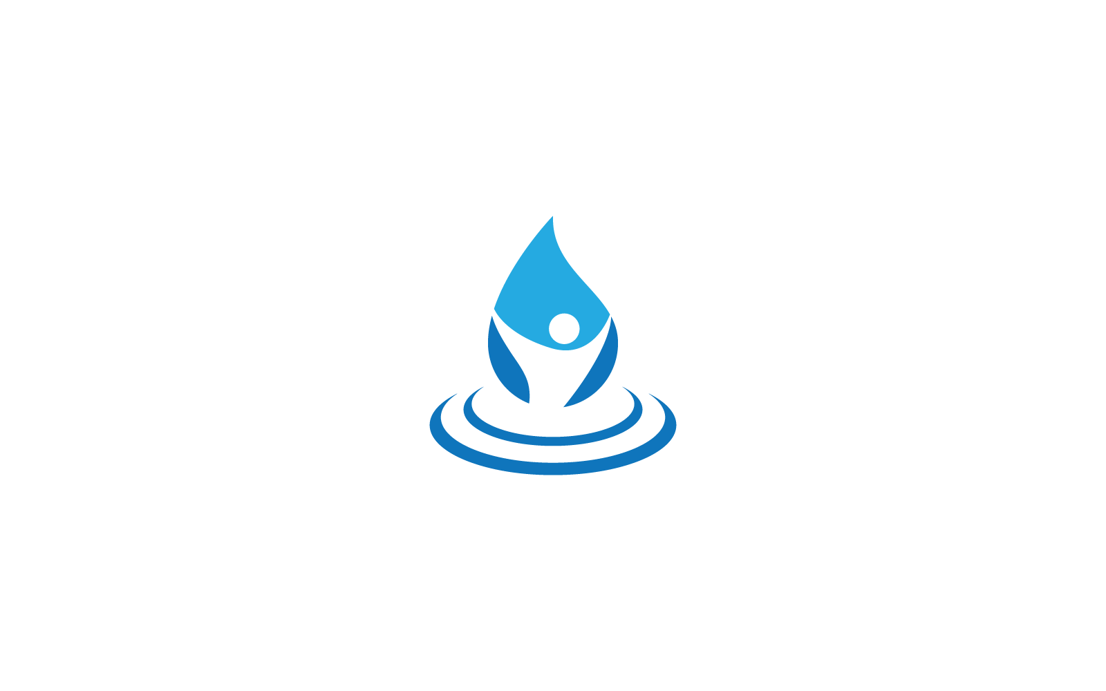 water drop design illustration vector logo icon