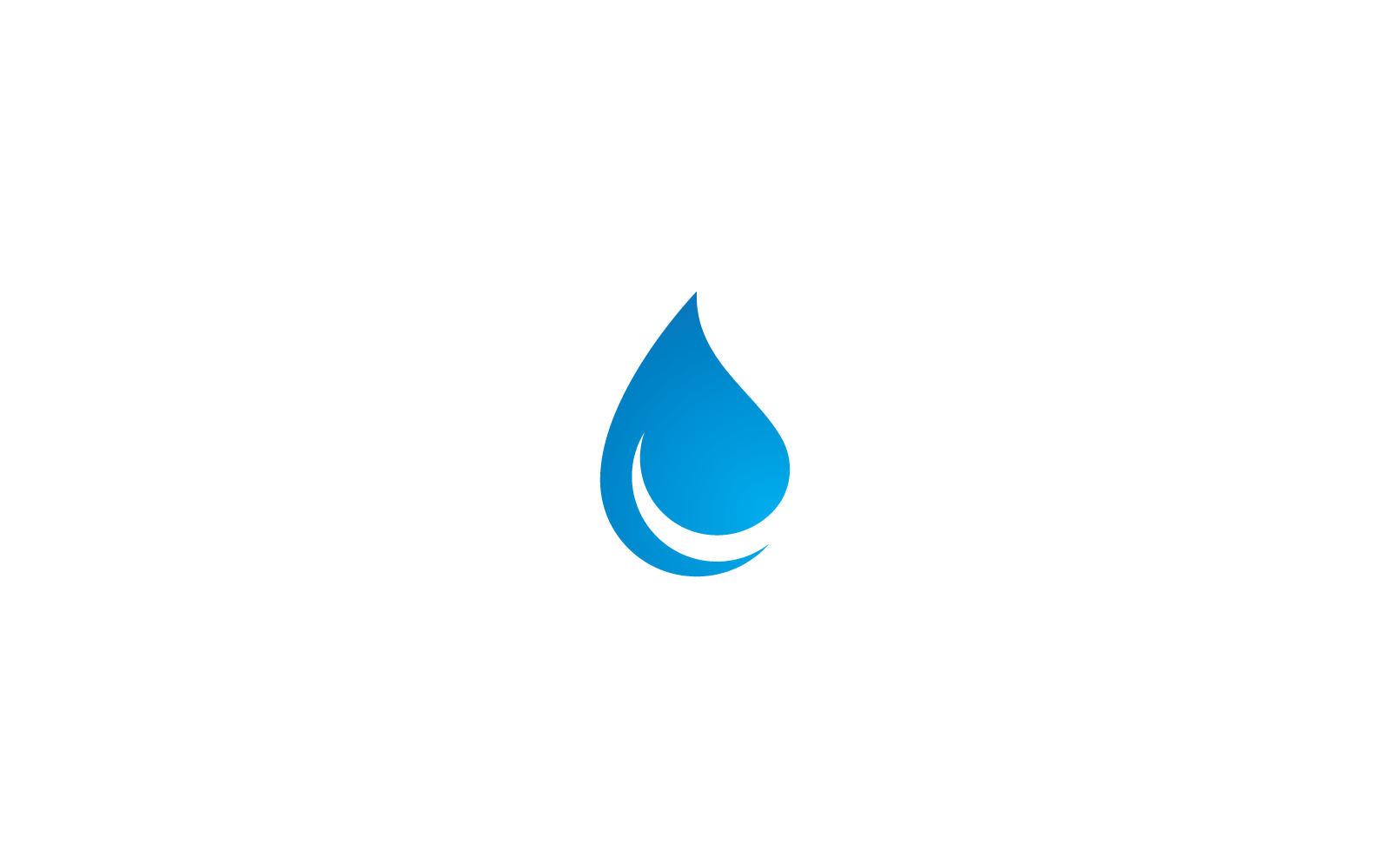 water drop design Logo Template vector illustration