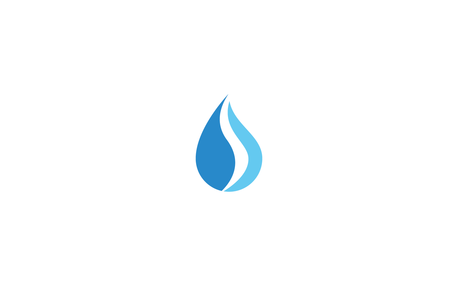 water drop Logo design vector illustration